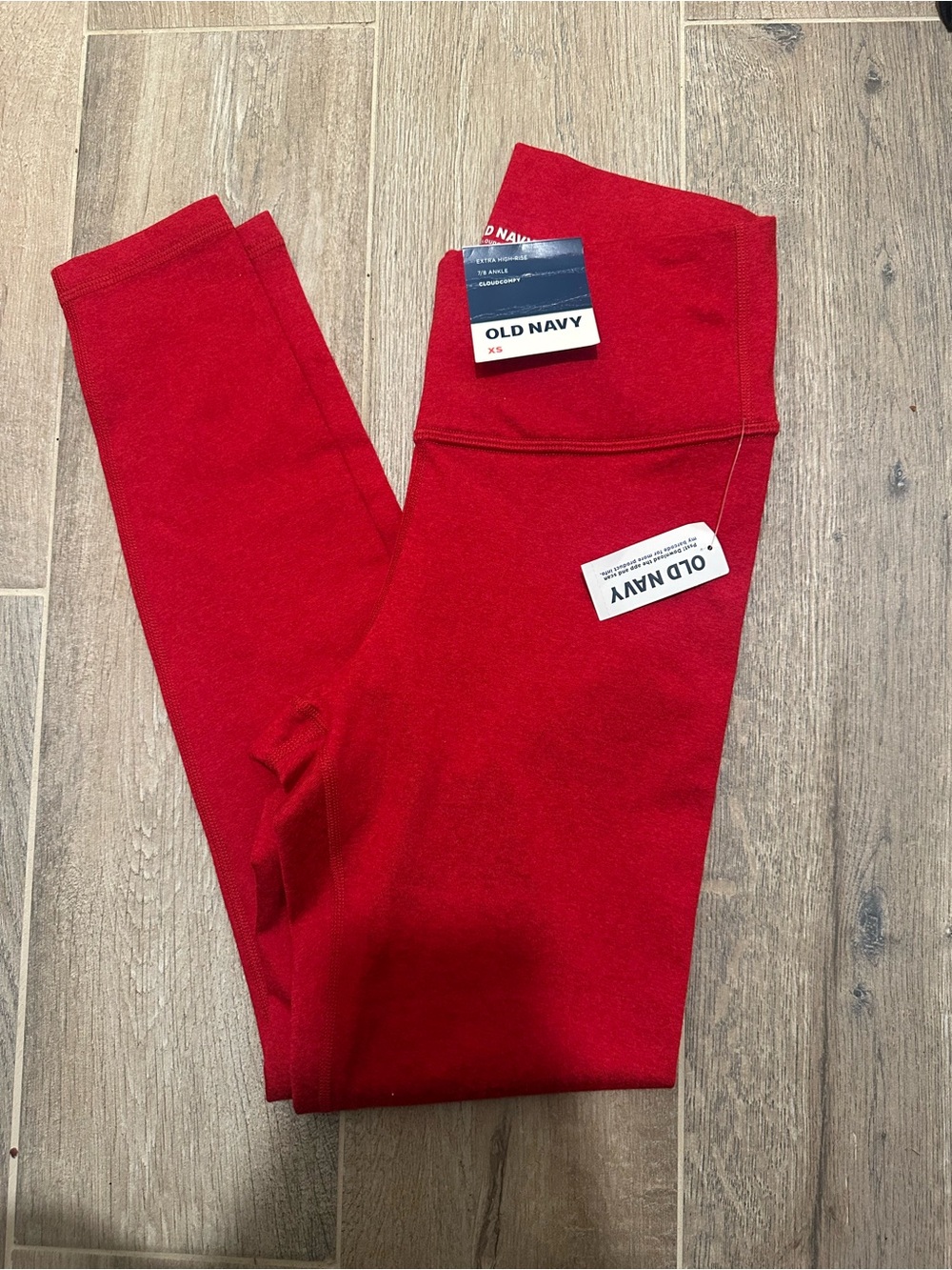 Old Navy Red High-Waist Leggings